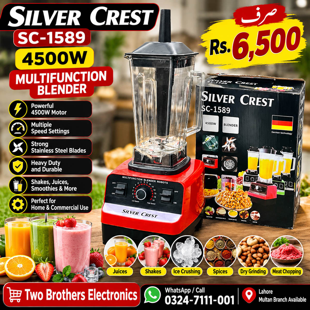 Silver Crest SC-1589 4500W Blender